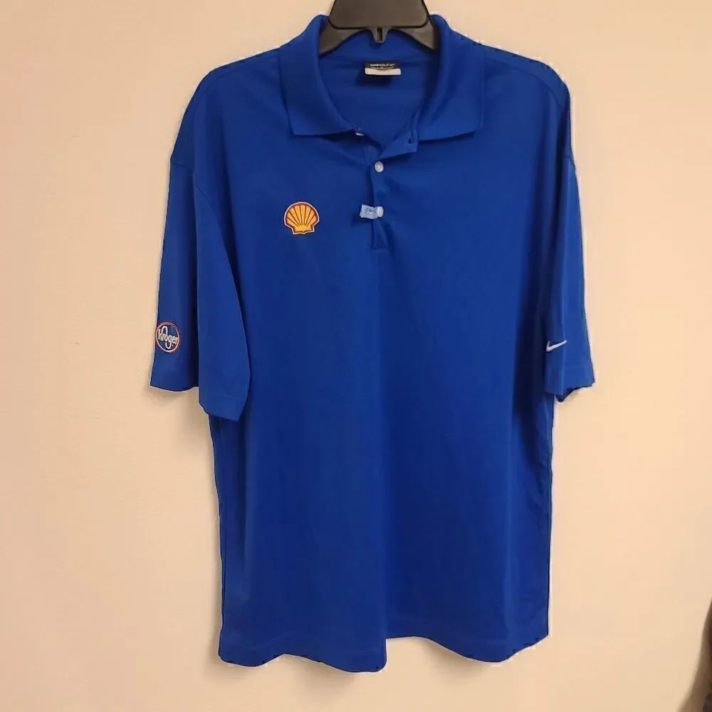 1045 - Nike Golf Tournament Polo Shirt- Shell - Kroger- nice shirt - Large